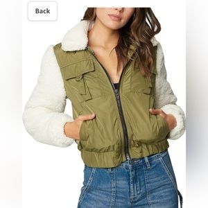 Blank NYC Sherpa Bomber Jacket XS